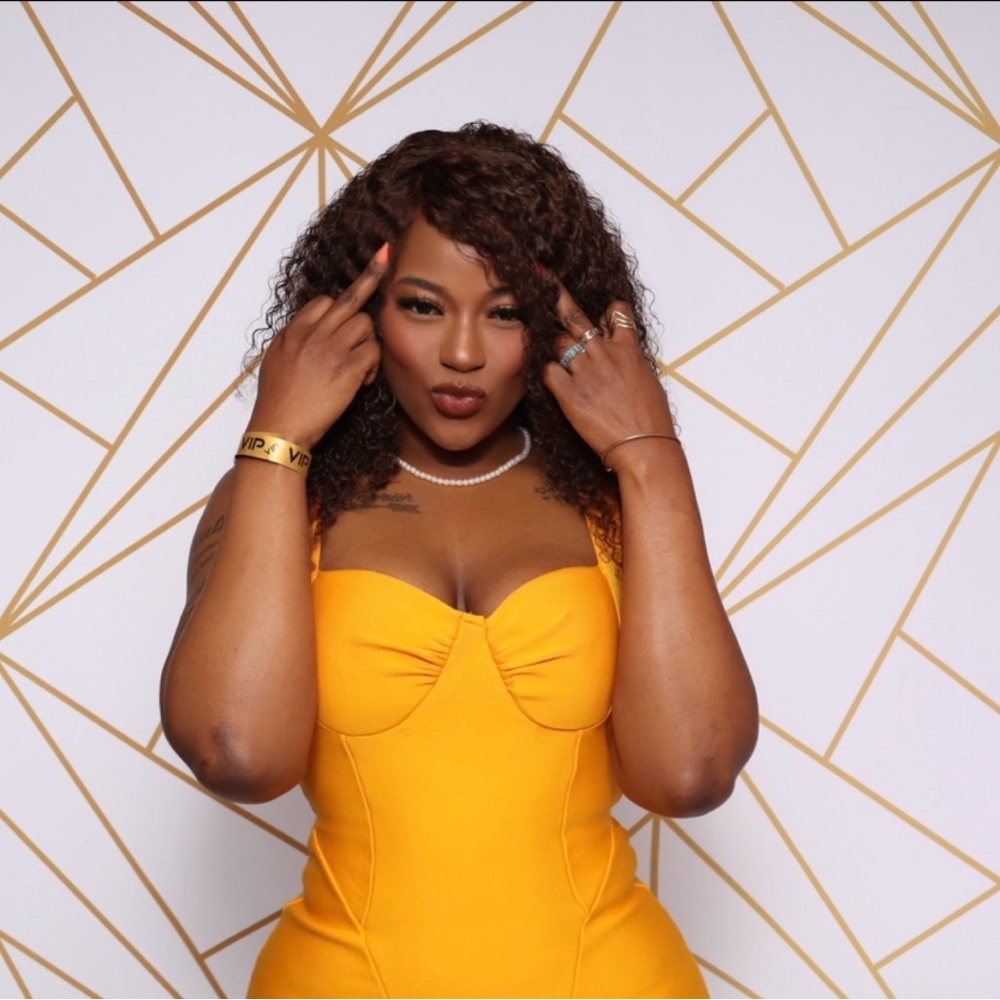 Fashion Nova Yellow Midi Dress